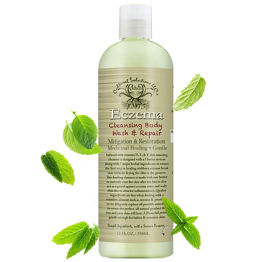 Eczema Mitigation & Restoration: Medicinal Healing Body Wash & Repair (13oz)