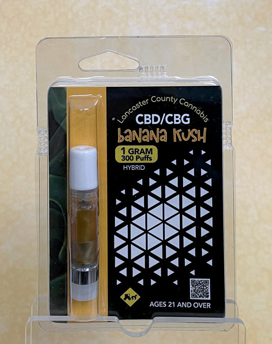 Banana Kush CBD/CBG 1 gram Cart