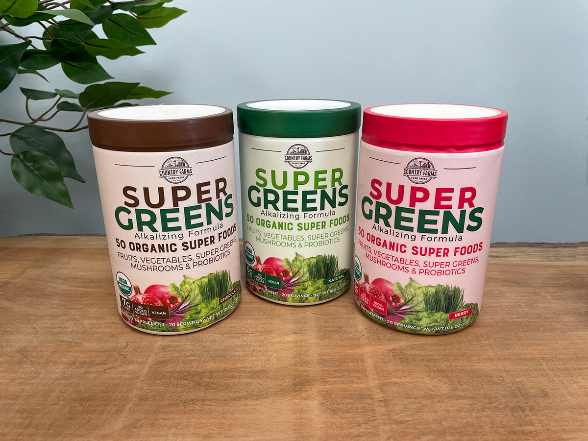 Super Greens ~ Organic Alkalizing Health Food Supplement