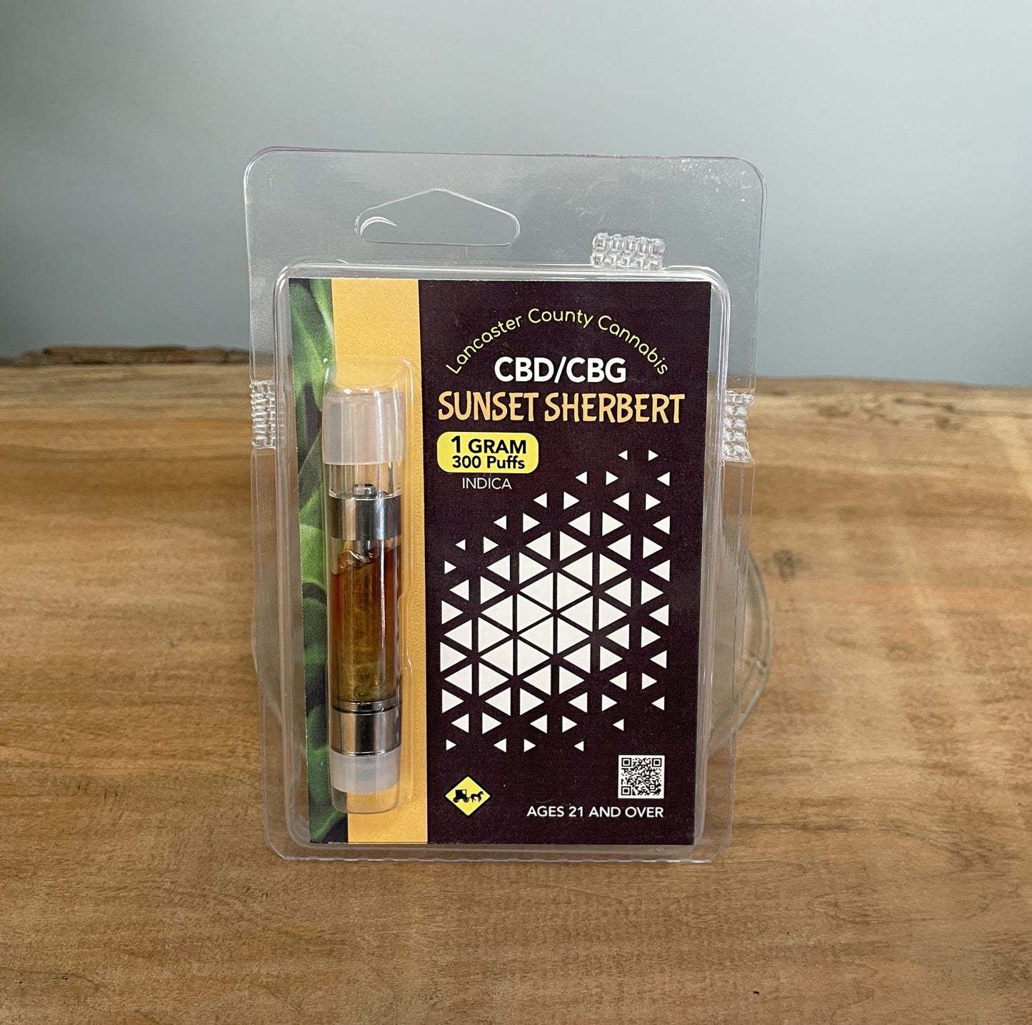 Sunset Sherbert Indica CBD/CBG 1 gram Cart