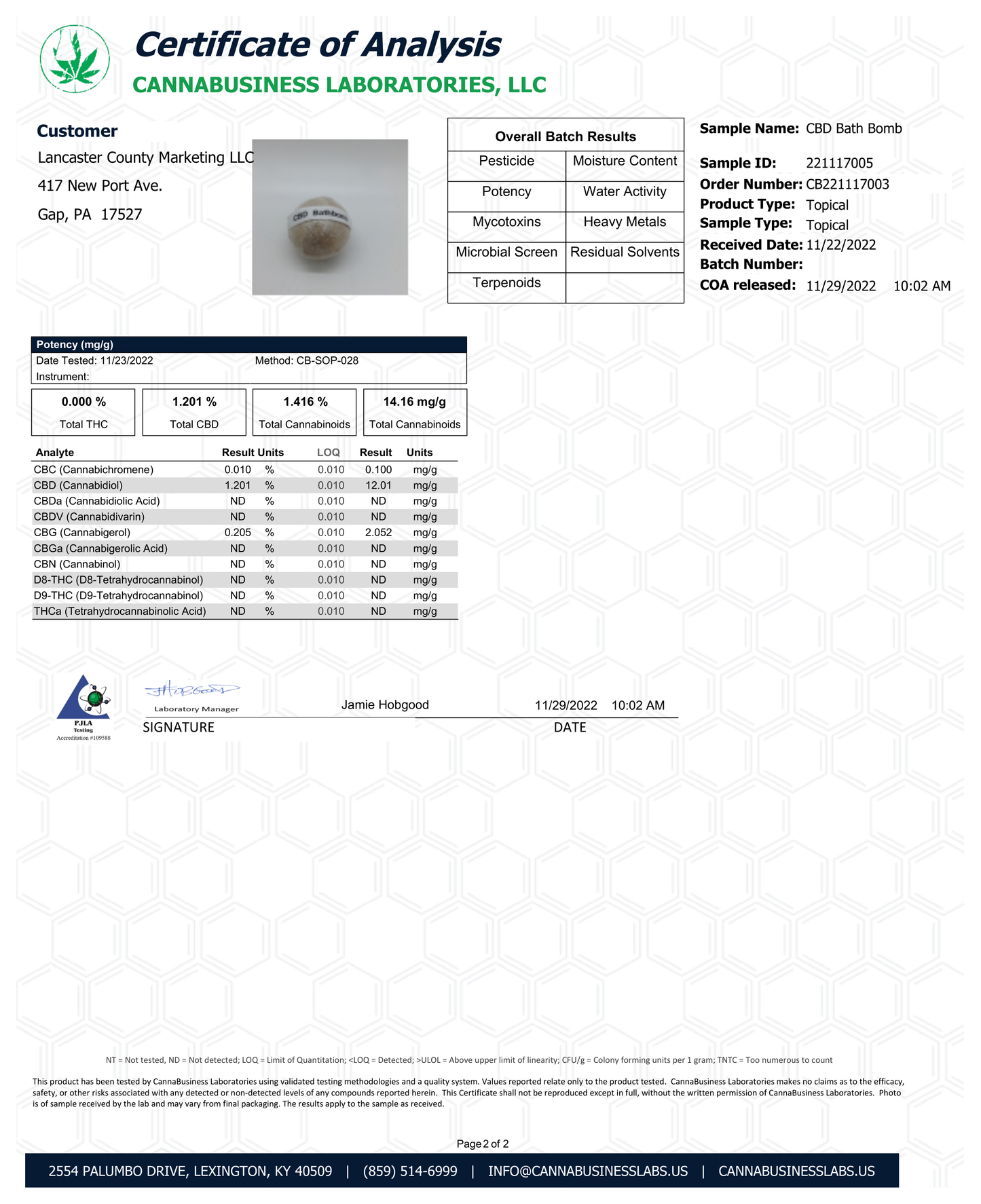 CBD/CBG Zeolite Bath Bombs